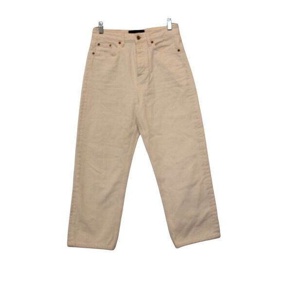 The Kooples White High-Rise Cropped Straight-Leg Jeans Women's Size 26 - Picture 1 of 12